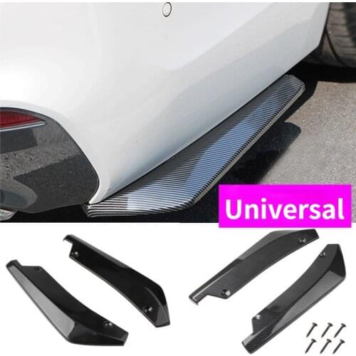 Carbon Fiber Rear Corner ABS Universal Rear Corner Decoration Rear Lip Rear Spoiler Modification Parts Chromium Styling For BMW