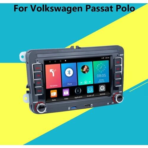 7 inch Android 2 Din Car radio Multimedia Player GPS Stereo For Volkswagen Passat Polo Golf Touran Jetta Skoda Octavia Leon