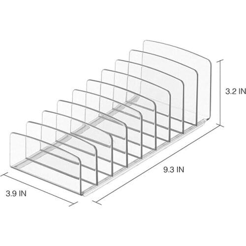 9 Grids Clear Acrylic Toning Separation Pressed Powder Holder Desktop Storage Eye Shadowbookshelf Display Stand Storage Rack
