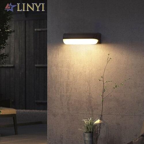 Aluminum 12W 20W LED Wall Light Double Head Lights Waterproof Garden Yard Corridor Porch Door Light AC110V 220V Outdoor Lighting