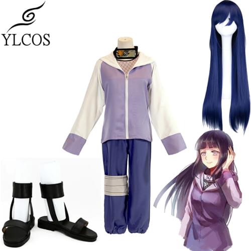 Anime Naruto Shippuden Hyuga Hinata Costume Cosplay For Women Girls Halloween Party Suit