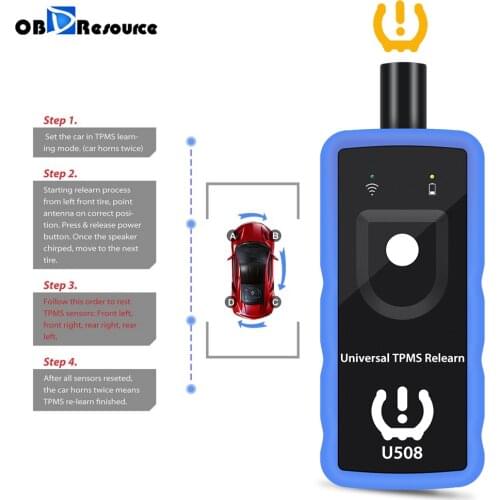 Car TPMS Reset Tool Universal U508 Replace EL50448 Automotive Diagnostic For BMW Motorcycles Auto Tire Presure Monitor System