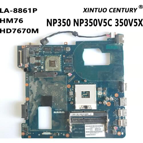 QCLA4 LA-8861P BA59-03397A main board For Samsung NP350 NP350V5C 350V5X laptop motherboard HD4000 HD7670M Main board full tested