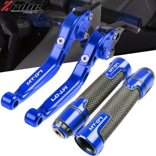For Yamaha MT 07 MT07 FZ 07 2014 2015 2016 2017 2018-2020 Motorcycle CNC Brake Clutch Levers Handlebar knobs Handle Hand Grips
