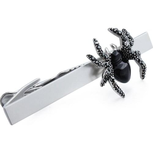 HAWSON Spider Tie Clip/Bar/Tack/Pin/Clasp for Mens Necktie High Quality Mens Accessories/Jewelry Gift for Men Wholesale
