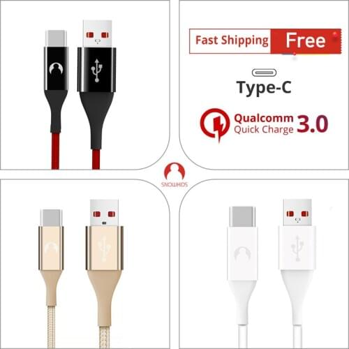 Snowkids USB C Cable Type C Cable Charger for HTC U11 Sony Xperia XZ Samsung Galaxy S8 S9 P10 2m Long Cable