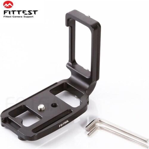 FITTEST FLN-D750 Quick Release L Plate/L Bracket for Nikon D750 Nikon Camera Plate Tripod Monopod Made Arca-Swiss RRS Compatible
