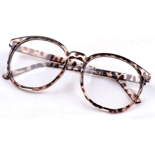 Round Plain mirror Frame Retro Men Women Transparent Glasses Computer Eyeglasses Frame anti-fatigue goggles Clear Lens Eyewear