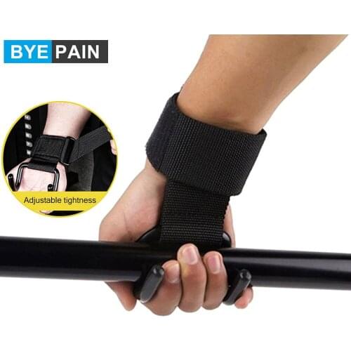 Weight Lifting Hooks Heavy Duty Adjustable Wrist Straps Deadlift Straps Power Lifting Grips Wrist Support Gym Fitness Men Women