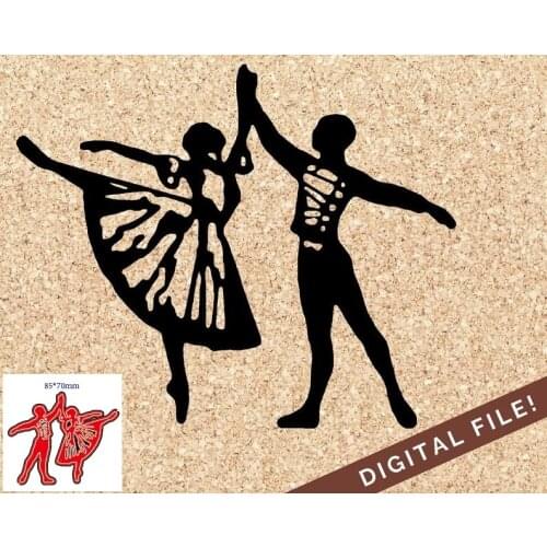 Ballet girl animal butterfly metal cutting die decoration background scrapbook greeting card crafts blade punching template