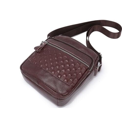 2020 New MENS FAMOUS BRAND Casual Vintage CROSSBODY BAGS MALE BAG FASHION GENUINE LEATHER MINI SHOULDER BAGS FOR MEN