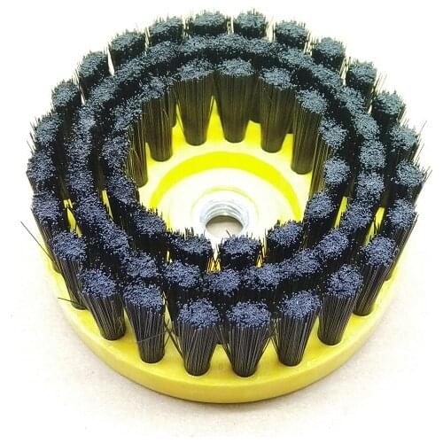 New 1pcs Clean Brush used on Electric Drill for Carpet Sofa Leather Plastic Wooden Furniture Kitcen Cleaning Tools OD110mm P30