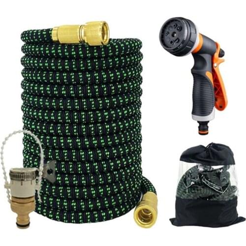 New Garden Hose Telescopic Garden Watering Hose EU Magic Flexible Garden Hose High-Pressure Car Wash Water Gun Watering Artifact