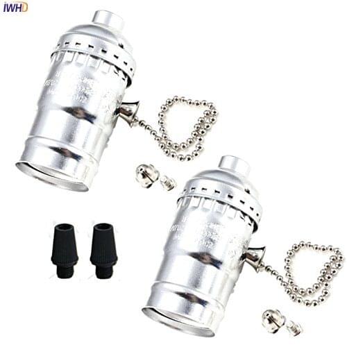 IWHD Industrial Style E27 Socket Lamp Holder E27 LED Base Vintage Bulb Holder Loft Fitting E27 Homekit Lamp Casquillo Bombilla