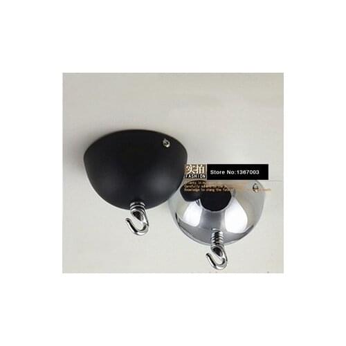1PCS Semicircular disc tray ceiling chandelier wedding lantern cage with an open hook hook baskets Fittings Ceiling Rose