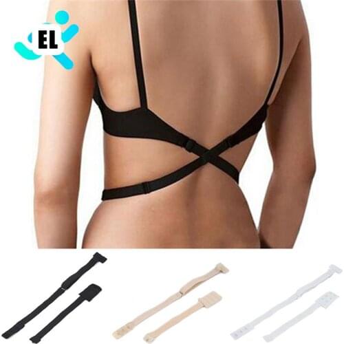 Adjustable Extender Hook Low Back Backless Bra Strap Adapter Converter Fully 3 Colors