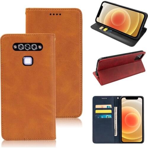 Luxury Business Leather Case For TCL PLEX T780H 6.53" 2019 Back Flip Phone Wallet Cover Magnetic Stand Book