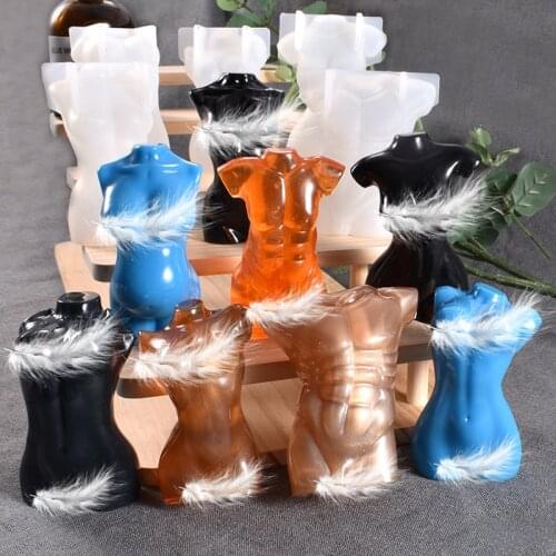 Male Female Body Silicone Mold Epoxy Resin Soaps Candle Cake Mould Decoration ​For DIY Art Craft Making Supplies Component