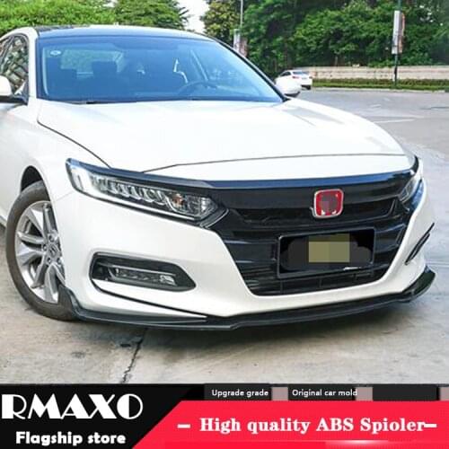 For Honda Accord Body kit spoiler 2018-2019 For Accord ABS Rear lip rear spoiler front Bumper Diffuser Bumpers Protector