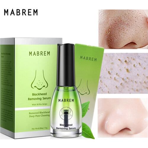 MABREM Blackhead Removing Serum and Face Nose Mask Pore Strip Peeling Acne Treatment Deep Cleaning Mask Oil Control Skin Care
