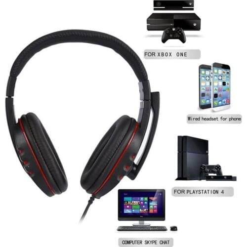 Universal Laptop PC Computer Headphone Stereo Music Gaming Headband Headset With Microphone Mic Earphone 3.5mm Jack Wired
