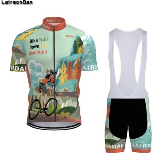 SPTGRVO LairschDan Bicycle Cycling Clothing Cycl Clothes Jersey Set Man Cyclist Outfit Bike Dress Mallot Mtb Hombre Cycling Suit