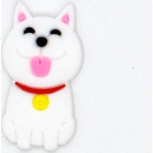 10 pcs Cute Lucky Cat Dog Black/White Mini Shoes Accessories Bracelet Charms XH-90