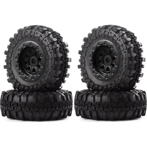4PCS 47X18mm Wheel Rims Tires Tyre Set for Axial SCX24 90081 AXI00001 1/24 RC Crawler Car Upgrade Parts Accessories
