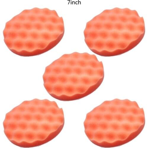 5pcs 2"/3"/4"/5"/6"/7" Sponge Foam Polishing Pads Buffing Pads for Car Beauty Waxing Polishing Pad T3EF
