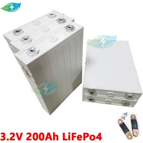 8PCS original 3.2v 210Ah LiFePO4 Rechargeable Battery 200AH prismatic SE200AH Lithium iron for diy 12v 24v 48v 210ah 420ah 840ah