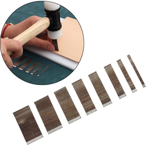 8x Steel Leather Die Cutter Handmade Cutting Mold Knife Puncher Stencil Template Wallet Leather Craft Tool Arts Crafts Supplies