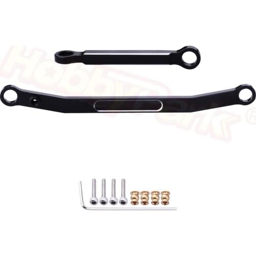Hobbypark Aluminum Steering Rod Tie Links and Drag Link Linkage Set for Axial SCX24 AXI90081 AXI00002 1/24 RC Crawler Cars