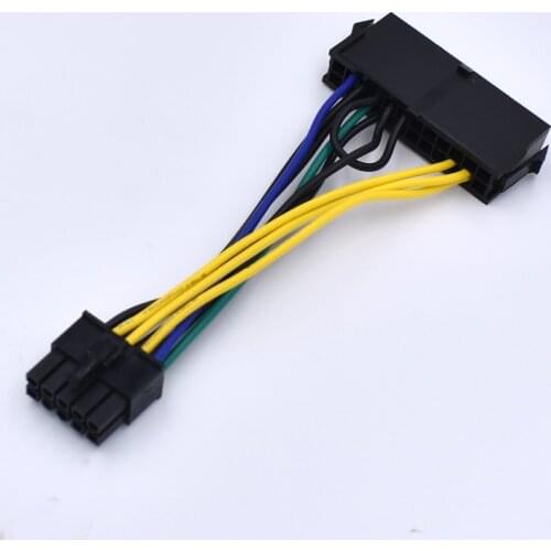 ATX 24-Pin Female to 10-Pin Male Adapter Power Supply Cable Cord for Lenovo 10PIN Motherboard