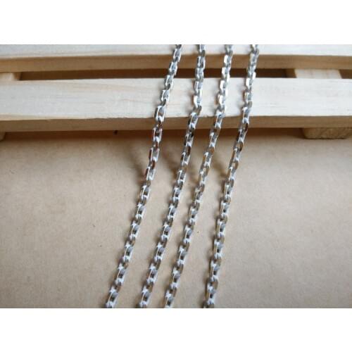 Free shipping bracelet necklace material DIY accessories Jewelry parts brass chain/3.5*5MM white SMB1044