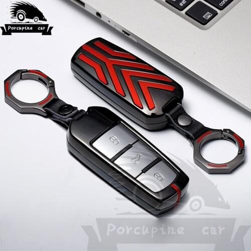 Zinc alloy Key Case Cover Car Style For Volkswagen Passat CC B6 B7 R36 B7L Maogotan Accessories For Vw Car Key Holder