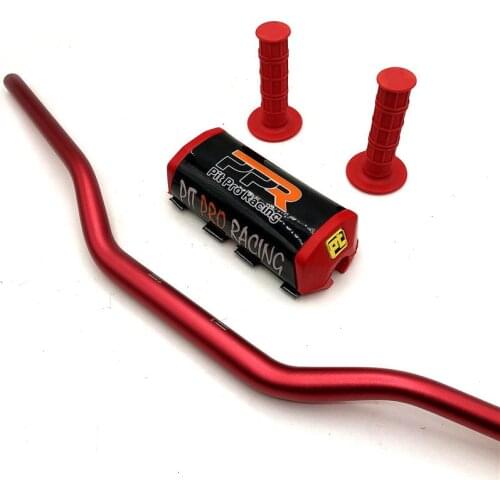 Motorcycle Motocross 1 1/8" 28mm Handlebar Kit Bar Handle Grips Pit Pro Racing Pads For KTM CRF YZF WRF KXF Dirt Bike Off-road