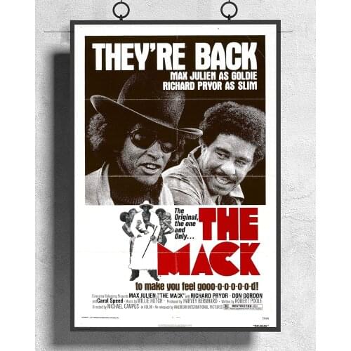L251 The Mack Movie (1973) Crime Drama Silk Fabric Poster Art Decor Indoor Painting Gift