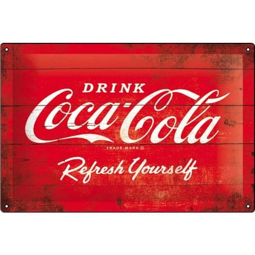Metal Logo DRINK Beer Club Coke Bar Art Poster Wall Decoration Retro Metal Plate Customizable Text Pattern 8X12 Inches