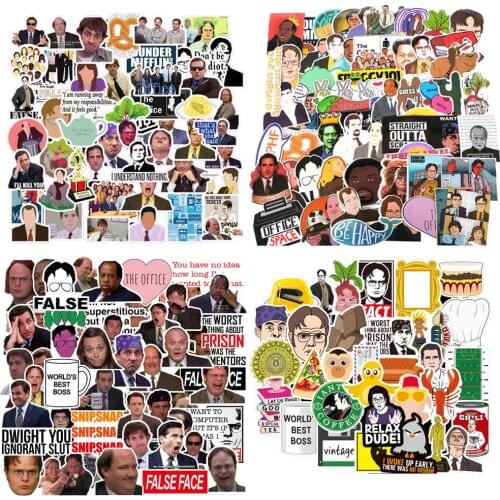 50PCS TV Show Office Stickers DIY Skateboard Fridge Phone Guitar Travel Snowboard Motorcycle Luggage Classic Toy Stickers F3