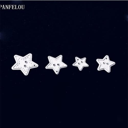 PANFELOU Metal craft stars paper die cutting dies for Scrapbooking/DIY Easter wedding Halloween cards