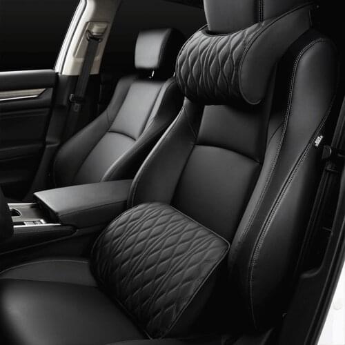 Car Seat Back Rest Cushion Lumbar Seat Support Car Cushion Diamond Lattice 7050 Car Accessory Interior for Comfort
