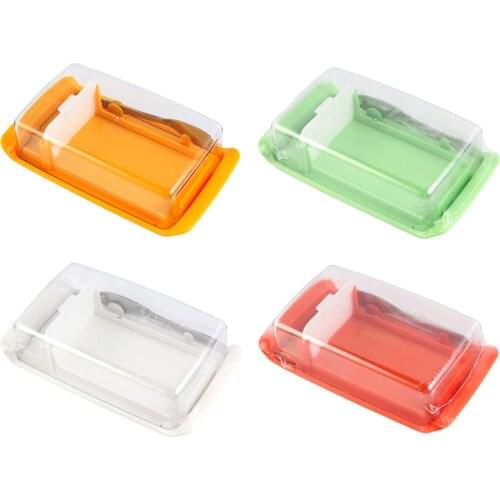 Portable Butter Dish Box with Lid Fresh-Keeping Cheese Storage Keeper Sealing Holder Preservation Case Fridge Organizer Storage