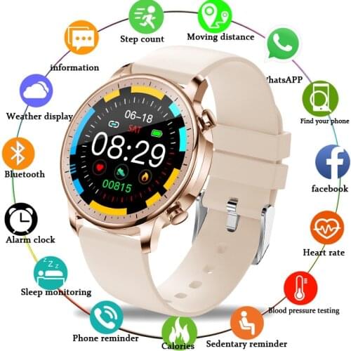 LIGE New Woman Smart Watch Women Fitness Watch smartwatch Men Waterproof Music Weather Display for Android ios Reloj Inteligente