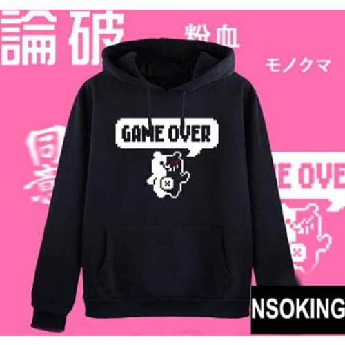 Anime Danganronpa Hoodie kageyama Naegi Makoto monokuma hoodie Coat fall Winter Men Women Sweatshirts