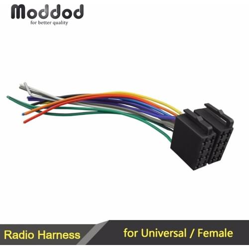 Universal Female ISO Wiring Harness Car Stereo Adapter Connector Radio Wire Connecter Adaptor Plug Kit