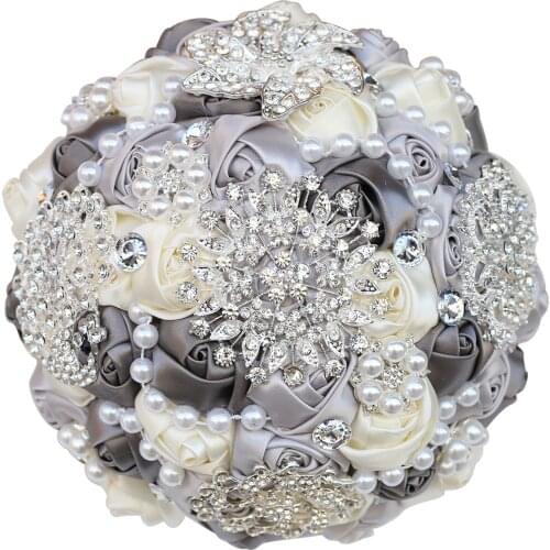 The Water Drill Hand Holds The Flower Korean-style Full Drill Bride Holds The Flower Wedding Hand Holds The Flower