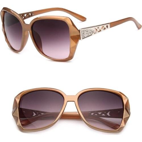 2019 Vintage Big Frame Sunglasses Women Brand Designer Gradient Lens Driving Sun glasses UV400 Oculos De Sol Feminino