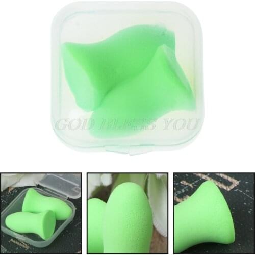 1 Pair Soft Foam Ear Plugs Tapered Travel Sleep Noise Prevention Earplugs Drop Shipping