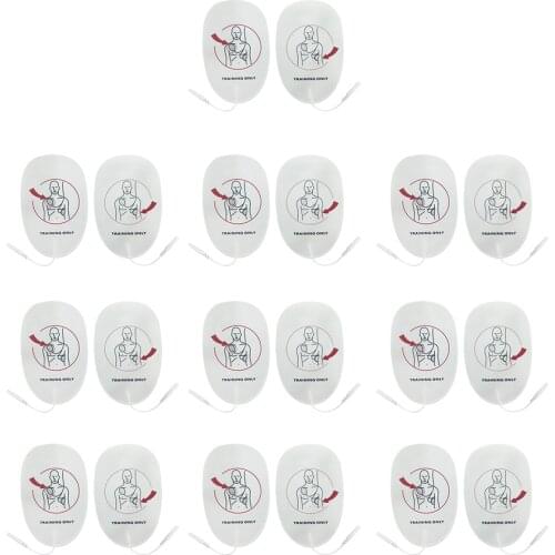 20 Pieces AED Training Device Patches First Aid Training Replacement Pads Adult Training Universal Trainer