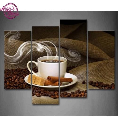 4pcs Abstract animal wolf Wall Art Picture,5d diy Full square Diamond Painting,Stitch Cross,mosaic,Diamond Embroidery home decor